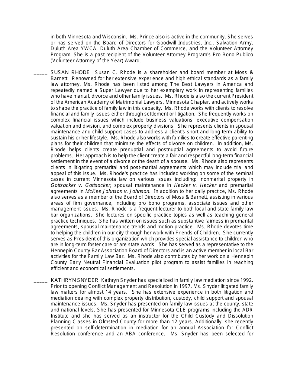 Form A17- Confidential Mediator Selection Form - Minnesota, Page 8