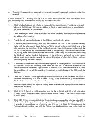 Form CHC201 Instructions - Response to Request to Establish Child Custody and Parenting Time - Minnesota, Page 4