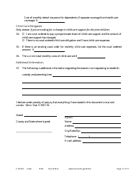 Form CHC203 Responsive Affidavit in Support of Establishing Child Custody and Parenting Time - Minnesota, Page 11
