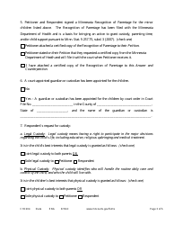 Form CHC204 Answer and Counterpetition to Establish Custody and Parenting Time - Minnesota, Page 3