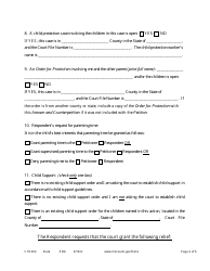 Form CHC204 Answer and Counterpetition to Establish Custody and Parenting Time - Minnesota, Page 4