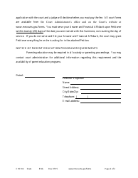 Form CHC102 Summons to Establish Custody and Parenting Time - Minnesota, Page 2