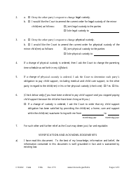 Form CHC402 Responsive Notice of Motion and Motion for Change of Custody - Minnesota, Page 2