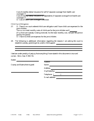Form CHC105 Affidavit in Support of Establishing Custody and Parenting Time - Minnesota, Page 11