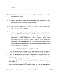 Form PAR102 Notice of Motion and Motion for Parenting Time Assistance - Minnesota, Page 5