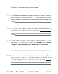 Form PAR103 Affidavit in Support of Motion for Parenting Time Assistance - Minnesota, Page 4