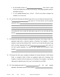 Form PAR103 Affidavit in Support of Motion for Parenting Time Assistance - Minnesota, Page 6