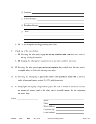 Form PAR202 Responsive Notice of Motion and Motion for Parenting Time Assistance - Minnesota, Page 4