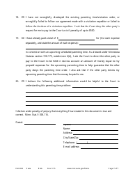 Form PAR203 Affidavit in Support of Responsive Motion for Parenting Time Assistance - Minnesota, Page 7
