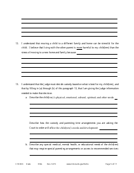 Form CHC303 Affidavit in Support of Motion to Change Custody - Minnesota, Page 5
