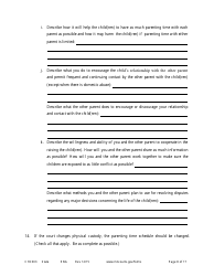 Form CHC303 Affidavit in Support of Motion to Change Custody - Minnesota, Page 8