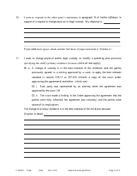 Form CHC403 Affidavit in Response to and Motion to Change Custody - Minnesota, Page 3