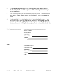 Form CHC603 Petition for Third Party Custody - Minnesota, Page 24