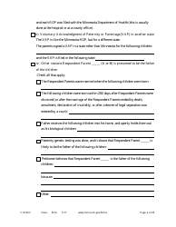 Form CHC603 Petition for Third Party Custody - Minnesota, Page 4