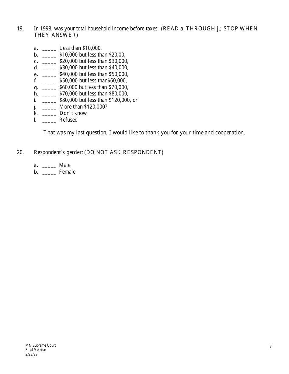 Court System Survey - Minnesota, Page 7