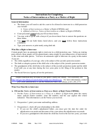 Document preview: Instructions for Form CHP404 Notice of Intervention as a Party as a Matter of Right - Minnesota