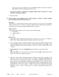 Instructions for Form CHP404 Notice of Intervention as a Party as a Matter of Right - Minnesota, Page 2