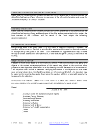 Form CHP501 Guardian Ad Litem Juvenile Court Report - Minnesota, Page 4