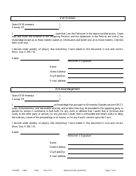 Form CHP302 Child in Need of Protection or Services Petition - Minnesota, Page 7