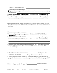 Form DIV1403 Affidavit in Support of Motion for Contempt of Court - Minnesota, Page 2