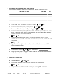 Form FAM108 Parenting/Financial Disclosure Statement - Minnesota, Page 2