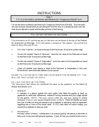 Form DIV601 Instructions for Request for Temporary Relief Pending Final Hearing Without Children - Minnesota, Page 3