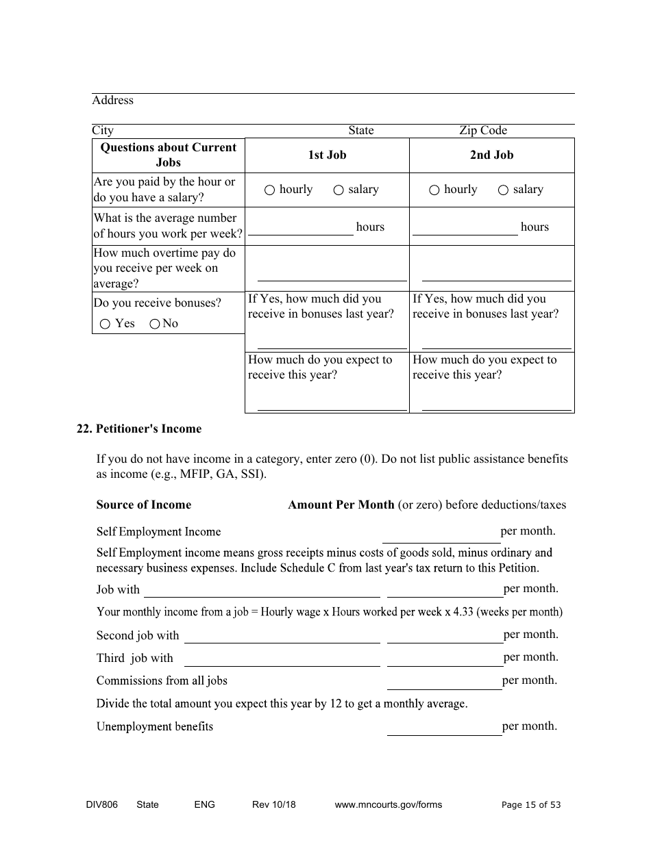 Form DIV806 Stipulated Findings of Fact, Conclusions of Law, Order for Judgment, Judgment and Decree - Minnesota, Page 15