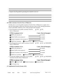 Form DIV802 Petition for Dissolution of Marriage With Children - Minnesota, Page 11