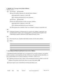 Form DIV802 Petition for Dissolution of Marriage With Children - Minnesota, Page 34