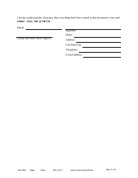 Form DIV1003 Affidavit in Support of Motion for Temporary Relief With Children - Minnesota, Page 5