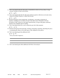 Form DIV1102 Responsive Notice of Motion and Motion for Temporary Relief With Children - Minnesota, Page 6