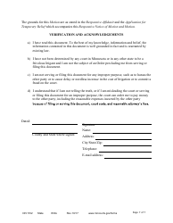 Form DIV1102 Responsive Notice of Motion and Motion for Temporary Relief With Children - Minnesota, Page 7