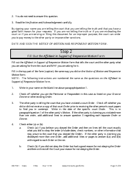Form DIV1501 Instructions for Response to Motion for Contempt of Court - Minnesota, Page 5