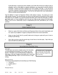 Form DIV1501 Instructions for Response to Motion for Contempt of Court - Minnesota, Page 6