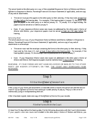 Form DIV1501 Instructions for Response to Motion for Contempt of Court - Minnesota, Page 7