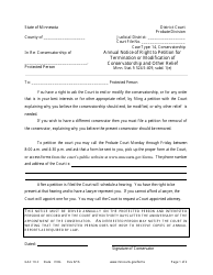 Form GAC10-C Annual Notice of Right to Petition for Termination or Modification of Conservatorship and Other Relief - Minnesota
