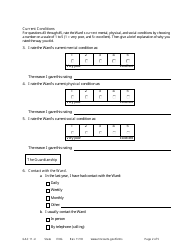 Form GAC11-U Personal Well-Being Report (Guardianship) - Minnesota, Page 2