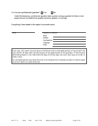Form GAC11-U Personal Well-Being Report (Guardianship) - Minnesota, Page 5