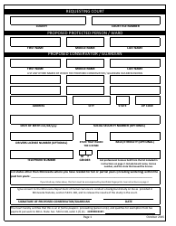 Form GAC103 DHS Background Check Form - Minnesota