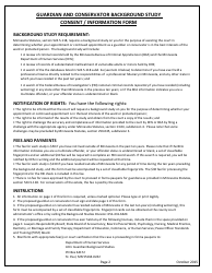 Form GAC103 DHS Background Check Form - Minnesota, Page 2