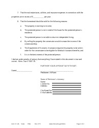 Form GAC21-UA Affidavit in Support of Petition to Sell Real Property - Minnesota, Page 2