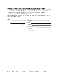 Form HOU105 Affidavit in Suport of Request for Expedited Hearing - Minnesota, Page 2