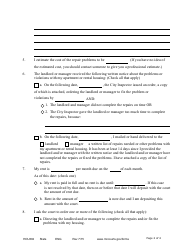 Form HOU302 Affidavit for Escrow of Rent - Minnesota, Page 2