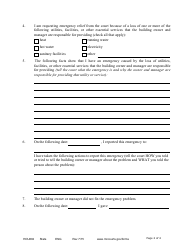 Form HOU602 Petition for Emergency Relief Under Tenant Remedies Act - Minnesota, Page 2