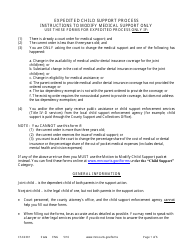 Form CSX2301 Instruction - Motion to Modify Medical Support Only (Expedited Process) - Minnesota