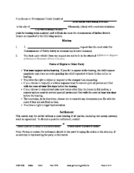 Form CSX1202 Notice of Motion and Motion to Reinstate Driver&#039;s License - Minnesota, Page 2