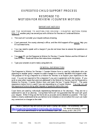 Document preview: Instructions for Form CSX902 Response to Motion for Review/Counter Motion - Minnesota