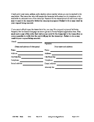 Form CSX1502 Request for Transcript - Minnesota, Page 2