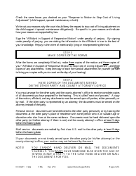 Form CSX2201 Instructions for Response to Motion to Stop Cola - Minnesota, Page 2