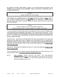 Form CSX501 Instructions - Response to Motion to Stop Interest - Minnesota, Page 2